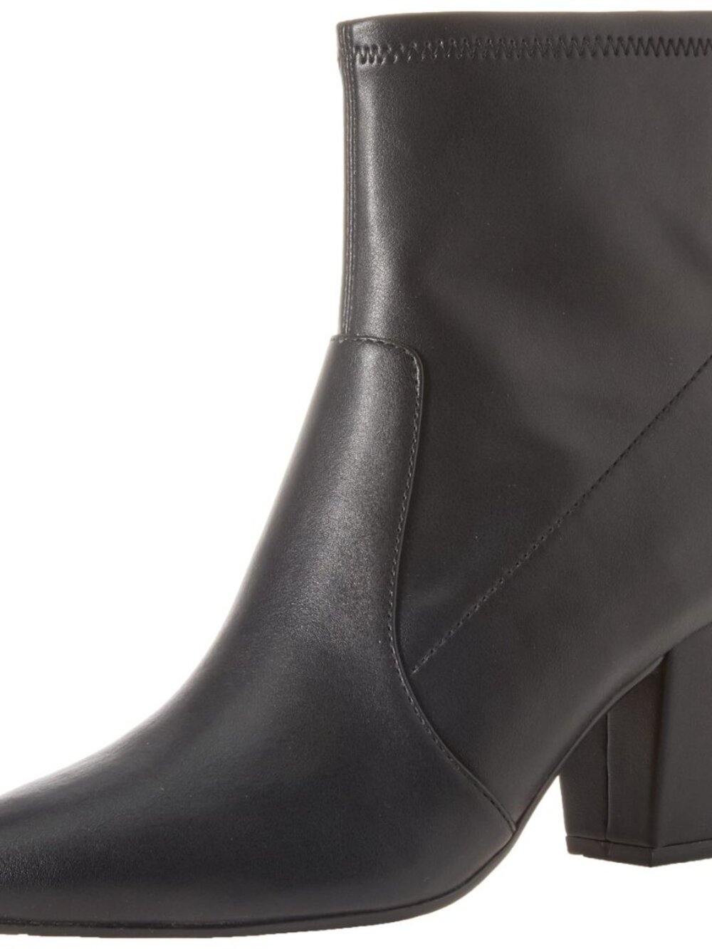 Women's Fitted Stretch Ankle Heel Boots with Pointed Toe